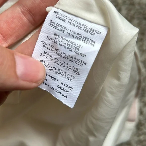 J. Crew Cream Pink Striped Cap Sleeve Mini Dress Formal Size 8 - Picture 4 of 9